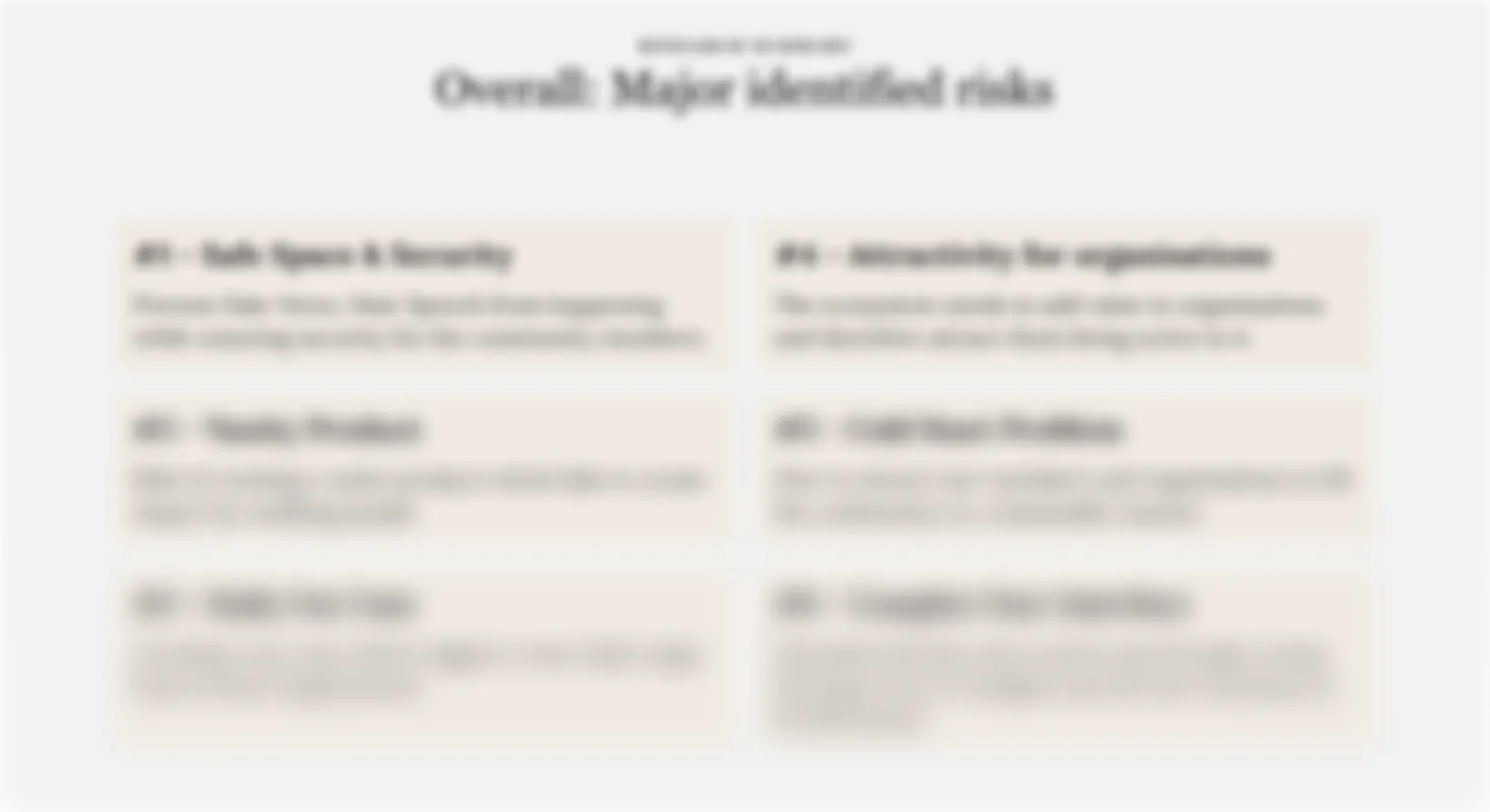 Research-Zusammenfassung mit den wichtigsten identifizierten Risiken aus Nutzerinterviews mit Verteilnetzbetreibern